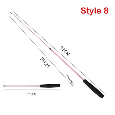 Baghete telescopice pentru pisici, cu trei secțiuni, baghetă pentru pisici, cârpă amuzantă, cu tijă, tijă, jucării interactive.