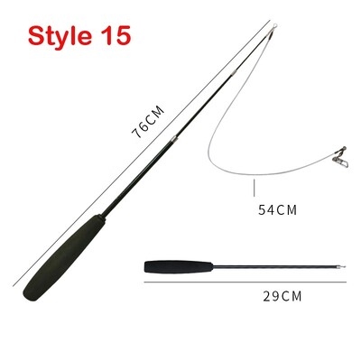 Baghete telescopice pentru pisici, cu trei secțiuni, baghetă pentru pisici, cârpă amuzantă, cu tijă, tijă, jucării interactive.