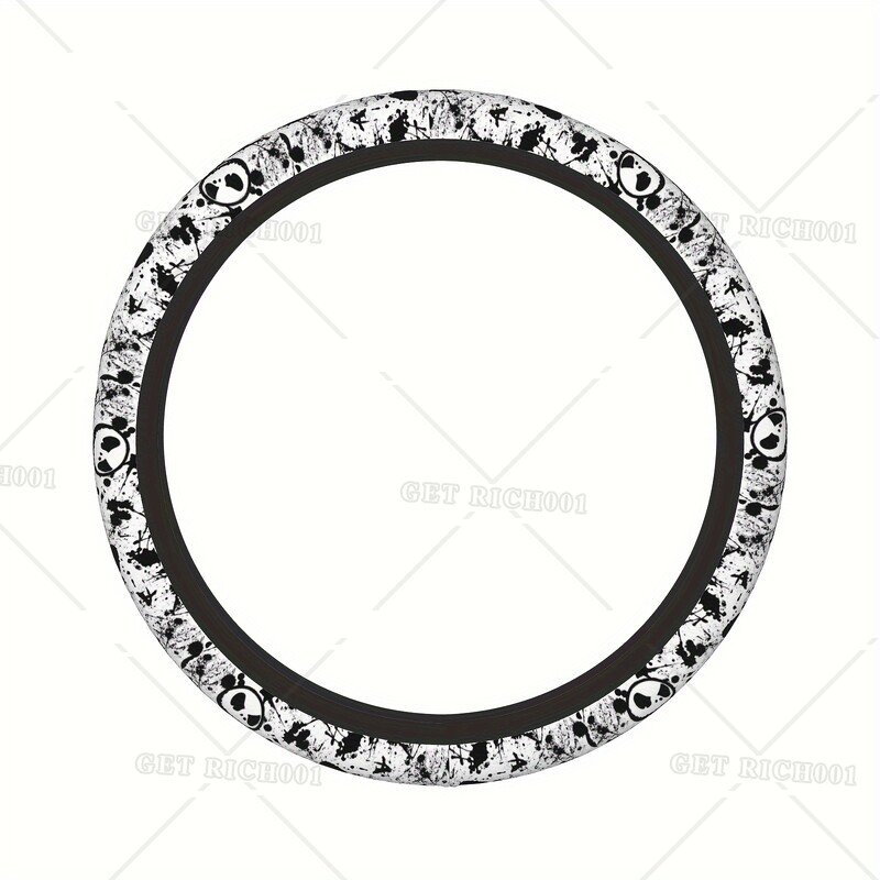 Kalėdų siaubo vairo dangtis universalus 15 colių vyriškas moteriškas automobilių priedai kalėdinis vairo dangtelis vieno dydžio