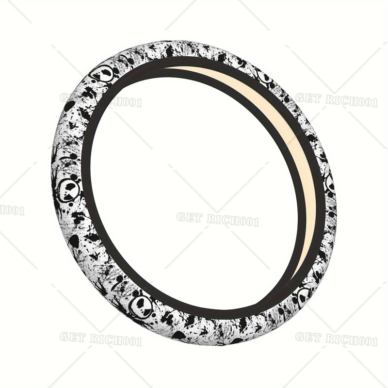 Kalėdų siaubo vairo dangtis universalus 15 colių vyriškas moteriškas automobilių priedai kalėdinis vairo dangtelis vieno dydžio