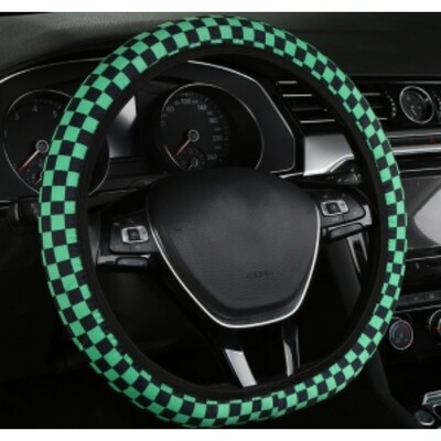 Jauna stila riteņa stūres aizsargs, šaha dēlis, automobiļu stūres pārsegs, universāls 37-38 cm stūres rata aizsargs