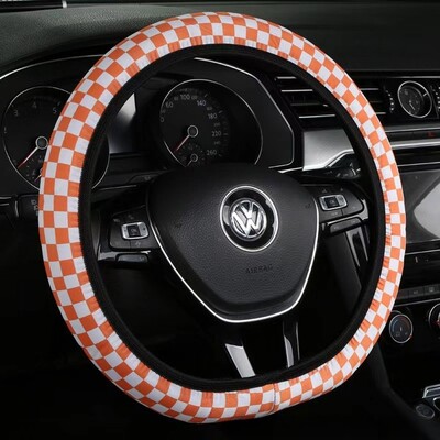 Jauna stila riteņa stūres aizsargs, šaha dēlis, automobiļu stūres pārsegs, universāls 37-38 cm stūres rata aizsargs