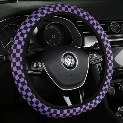 Jauna stila riteņa stūres aizsargs, šaha dēlis, automobiļu stūres pārsegs, universāls 37-38 cm stūres rata aizsargs