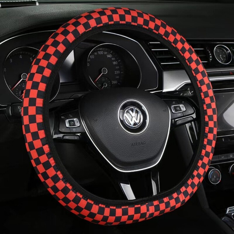 Jauna stila riteņa stūres aizsargs, šaha dēlis, automobiļu stūres pārsegs, universāls 37-38 cm stūres rata aizsargs