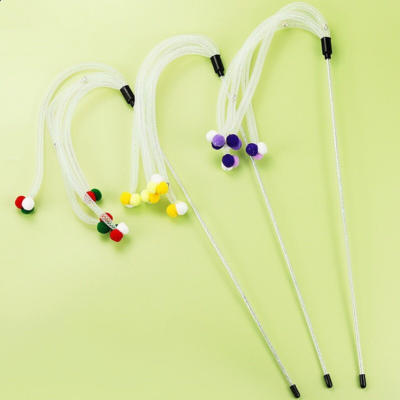 Jucărie pentru pisici Ochiuri elastice pentru pisici Băț de lână ciucuri Jucării pentru pisici Minge colorată interactivă Jucărie pentru pisici cu clopoțel Pisicuță Teaser Articole pentru animale de companie