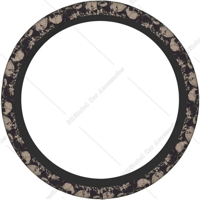 Automobilio vairo dangtelis Universalus 15 colių vintage Grunge Skulls vairo apsauga Automobilių priedai Įvairus dekoras