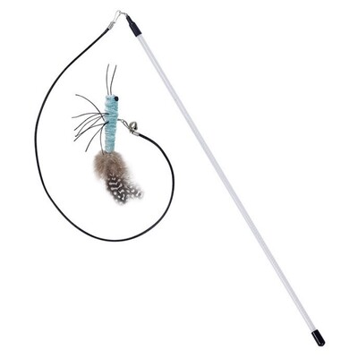 Kačių žaislas plunksna Katės lazdelės Interaktyvus kačių žaislas Plieninė viela Drugelis žaislai katėms erzinti save Sveiki, kačiukai žaislai naminių gyvūnėlių produktai