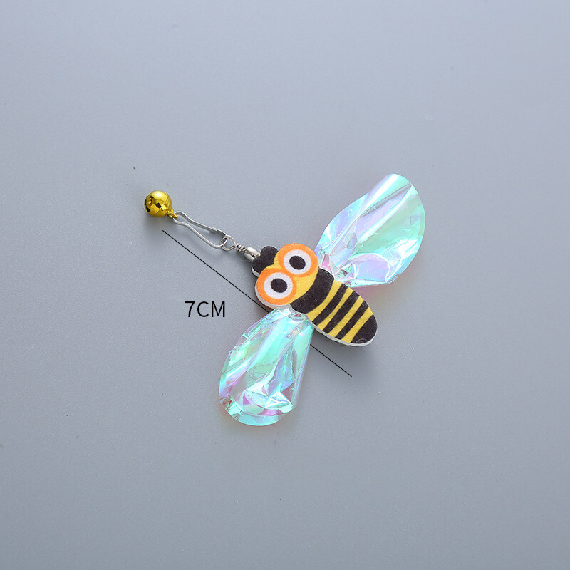 Jucării pentru pisici Baston de pisică amuzant Cap de înlocuire Pasăre de pluș cu pene cu clopot Jucării Baghetă magică interactivă DIY Pene Articole