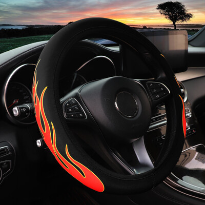 1 liepsnai atsparus vandeniui neslidus audinys automobiliams skirtas vairo dangtelis be vidinio žiedo tinka 14,5–15 colių