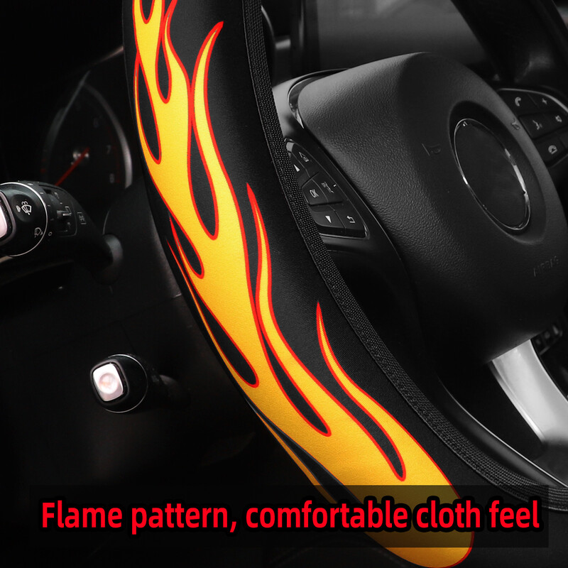 1 liepsnai atsparus vandeniui neslidus audinys automobiliams skirtas vairo dangtelis be vidinio žiedo tinka 14,5–15 colių