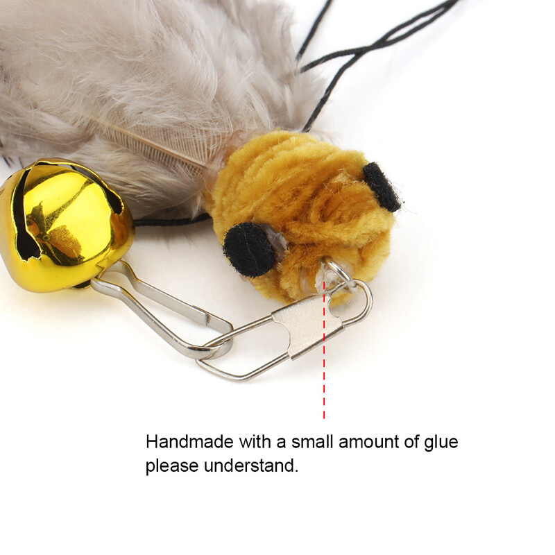 3db plüss mesterséges rovaros macskajáték kiegészítők Cserefej macska vicces kötekedő bot interaktív pálca toll poloska kisállatjáték