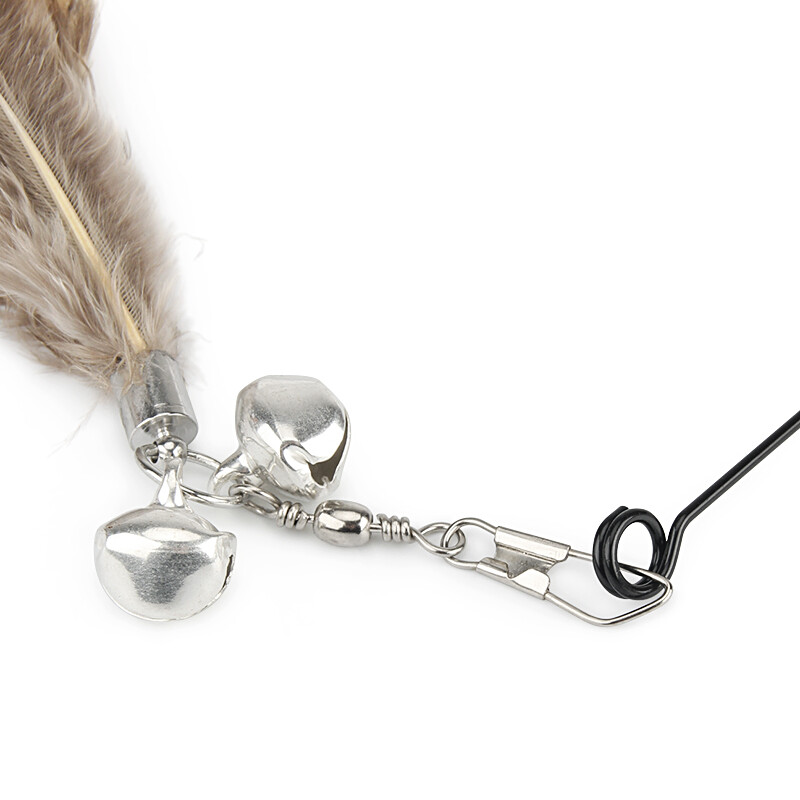 10 buc Jucărie pentru pisici cu pene scurte DIY Înlocuiește pisica Teaser Stick Accesorii pentru jucărie pentru animale de companie