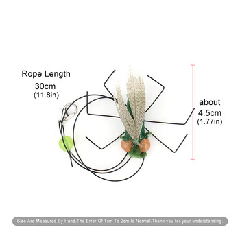 5 τμχ Προσομοίωση Μικρά ιπτάμενα έντομα Ανταλλακτικά αξεσουάρ για πείραμα για γάτες Παιχνίδια Παιχνίδια με πούπουλα γατάκια Παιχνίδια για κατοικίδια