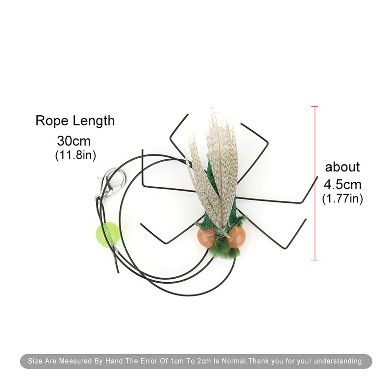 5 vnt. modeliavimo mažų skraidančių vabzdžių pakaitiniai priedai kačių erzinimui Žaislai Kačiuko plunksniniai žaislai Naminių gyvūnų reikmenys
