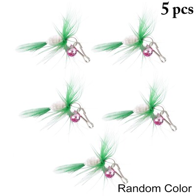 Amuzant minunat, 5 bucăți de înlocuire, jucărie pentru pisici cu pene, joc interactiv pentru pisici, jucărie pentru pisici, reîncărcare, fluture, jucărie de simulare, pisică pentru animale de companie