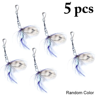 Amuzant minunat, 5 bucăți de înlocuire, jucărie pentru pisici cu pene, joc interactiv pentru pisici, jucărie pentru pisici, reîncărcare, fluture, jucărie de simulare, pisică pentru animale de companie