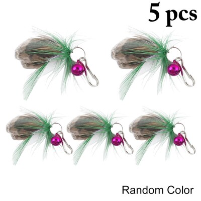 Amuzant minunat, 5 bucăți de înlocuire, jucărie pentru pisici cu pene, joc interactiv pentru pisici, jucărie pentru pisici, reîncărcare, fluture, jucărie de simulare, pisică pentru animale de companie