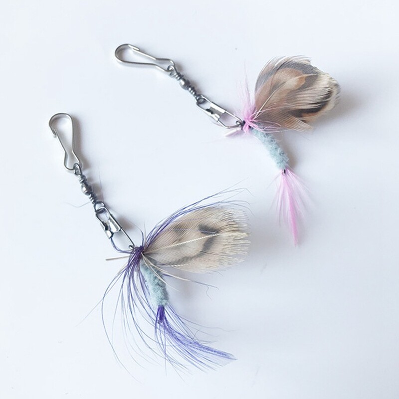 Amuzant minunat, 5 bucăți de înlocuire, jucărie pentru pisici cu pene, joc interactiv pentru pisici, jucărie pentru pisici, reîncărcare, fluture, jucărie de simulare, pisică pentru animale de companie