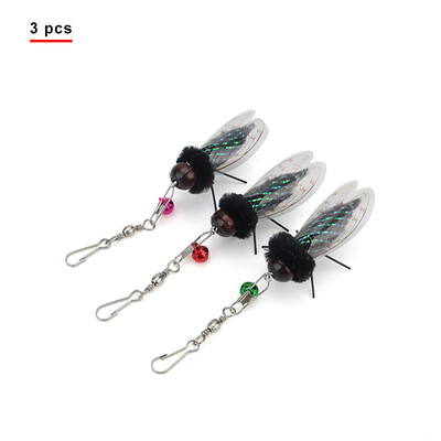 1 vnt / 3 vnt. imituoti vabzdžių muselių kačių lazdelės pakaitiniai priedai Juokingi kačių lazdelių erzinimo žaislai naminiams gyvūnėliams