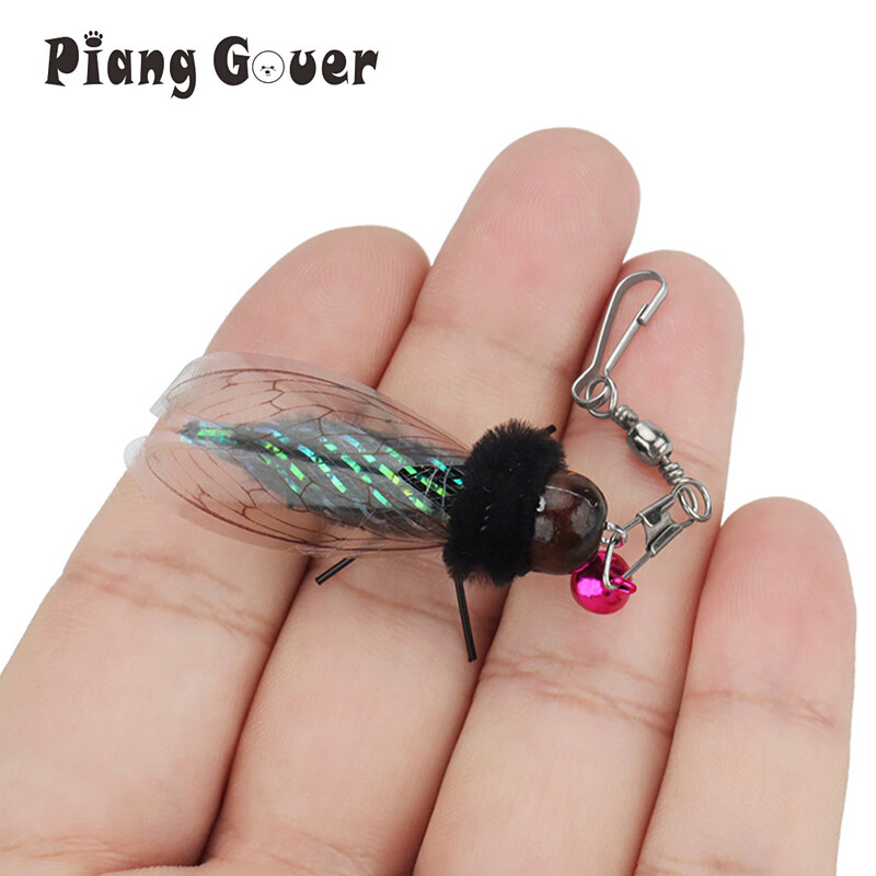 1 vnt / 3 vnt. imituoti vabzdžių muselių kačių lazdelės pakaitiniai priedai Juokingi kačių lazdelių erzinimo žaislai naminiams gyvūnėliams