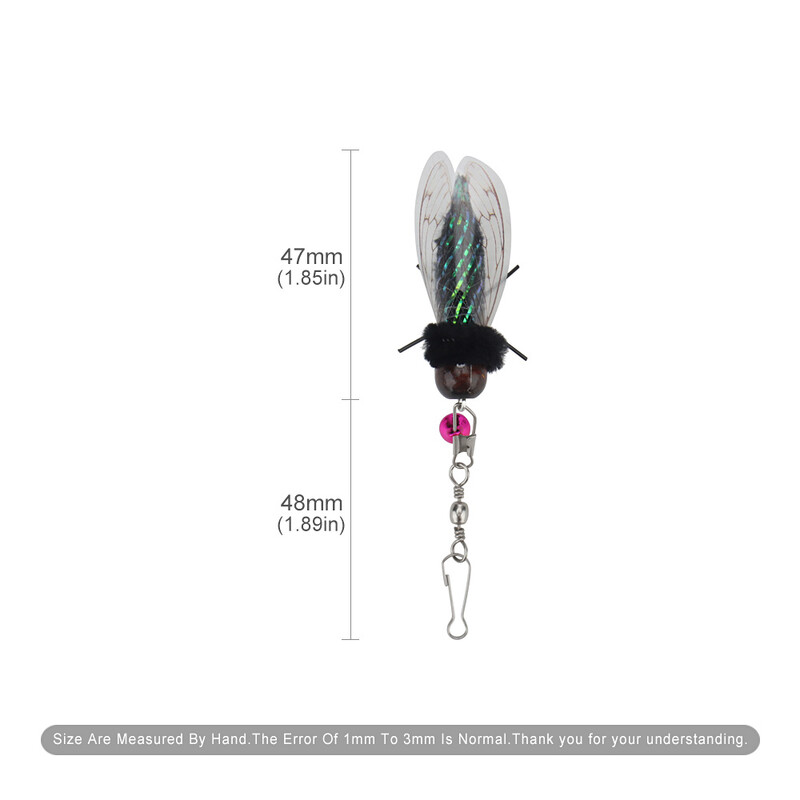 1 vnt / 3 vnt. imituoti vabzdžių muselių kačių lazdelės pakaitiniai priedai Juokingi kačių lazdelių erzinimo žaislai naminiams gyvūnėliams