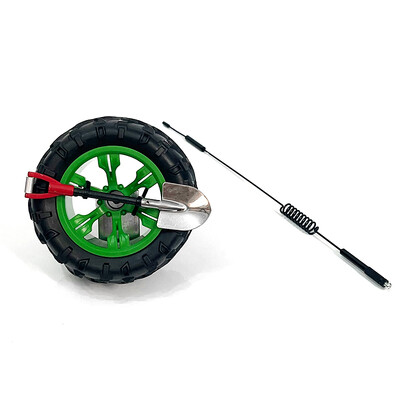 Atsarginės padangos modelis, automobilio automobilio uodegos dekoras, 11,5 cm automobilio ratų stiebas, stereofoninis radijas, asmenybės automobilio priedai, ornamentas