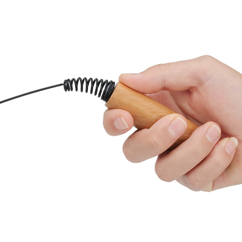 Spring Cat Teaser Stick Feather Wood Maner Jucărie pentru pisici Elastic Spring Pet Toy