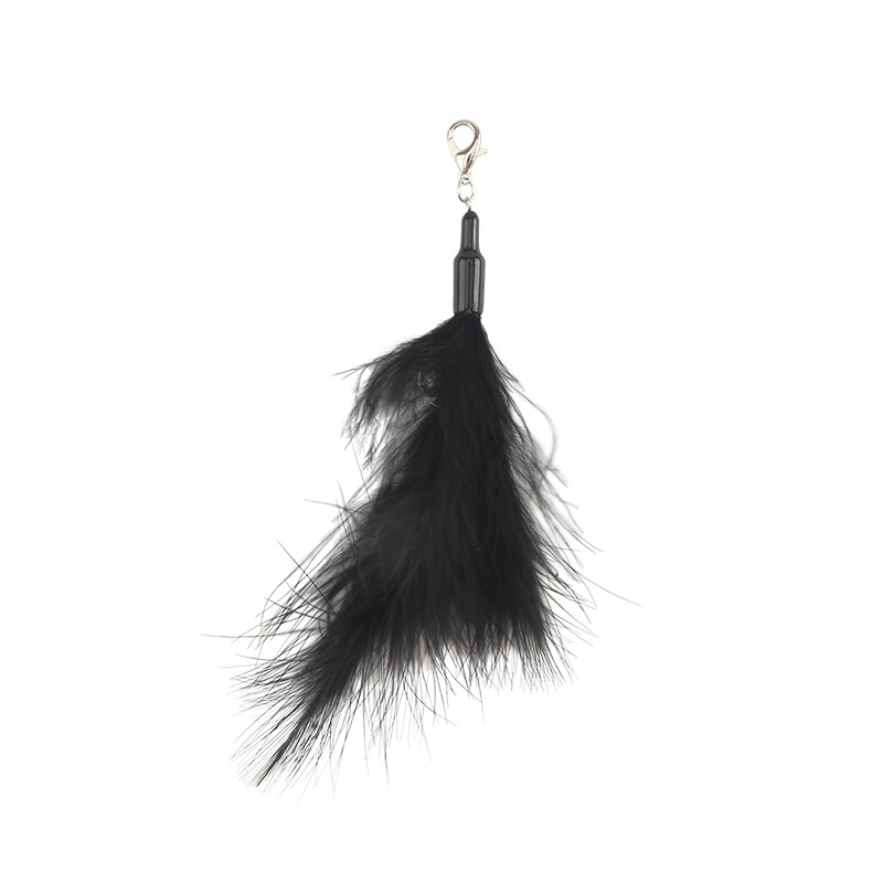 5 vnt Žalios spalvos kačių žaislas su geltonomis plunksnomis kačių erzintuvas, pakeičiantis naminių gyvūnėlių žaislų priedus