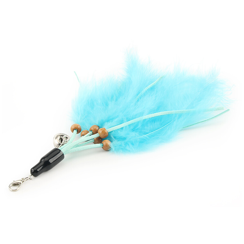 3 vnt raudonų kutų plunksnų kačių žaislas „pasidaryk pats“ Juokingos katės lazdelės pakaitiniai žaislų priedai