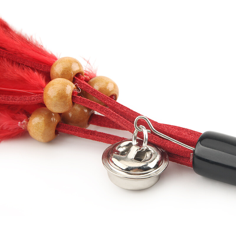 3 vnt raudonų kutų plunksnų kačių žaislas „pasidaryk pats“ Juokingos katės lazdelės pakaitiniai žaislų priedai