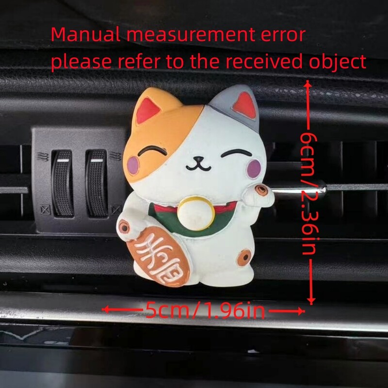 Jauks automašīnas gaisa atsvaidzinātājs Lucky Cat smaržu difuzors, smaržu saspraude, automašīnas gaisa kondicionētājs, izplūdes atvere, automašīnas salona piederumi
