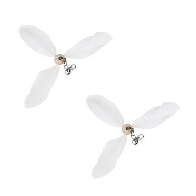 Leopard Înlocuiește Accesorii Poliester/Pene Jucărie pentru pisici Băț amuzant Pisică Rotitoare Jucărie pentru animale de companie