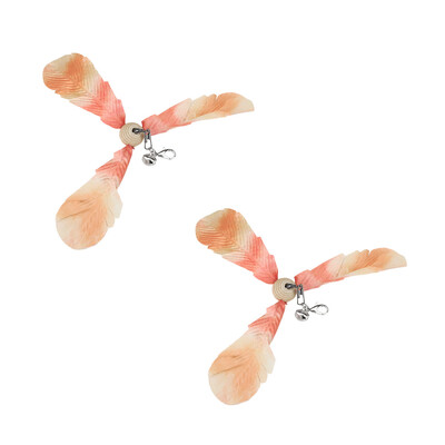 Leopard Înlocuiește Accesorii Poliester/Pene Jucărie pentru pisici Băț amuzant Pisică Rotitoare Jucărie pentru animale de companie