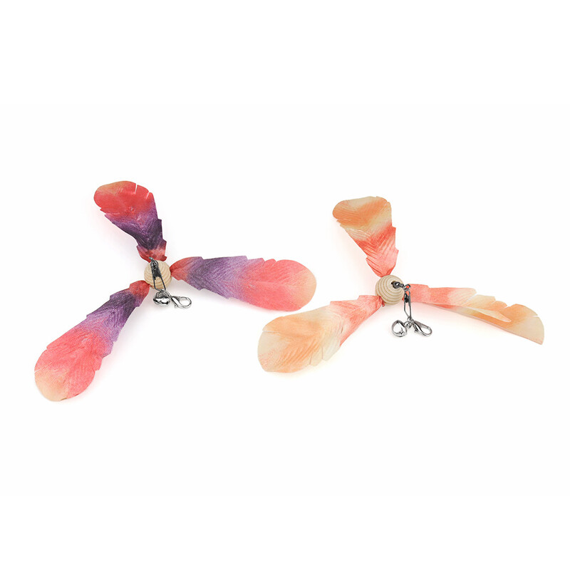 Leopard Înlocuiește Accesorii Poliester/Pene Jucărie pentru pisici Băț amuzant Pisică Rotitoare Jucărie pentru animale de companie