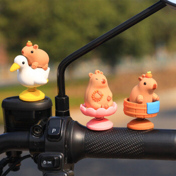 1 бр. Capybara Car Interior Decoration Creative Spring Capybara Shaking Head Dashboard Figurine moto hand Ornament