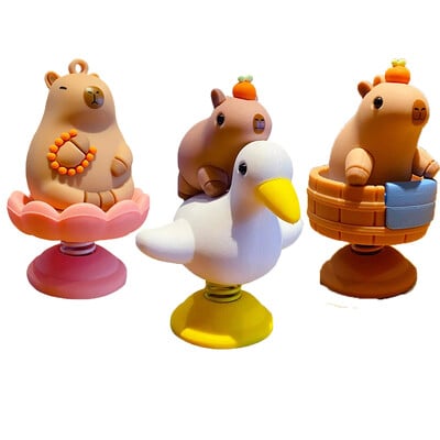 1 бр. Capybara Car Interior Decoration Creative Spring Capybara Shaking Head Dashboard Figurine moto hand Ornament