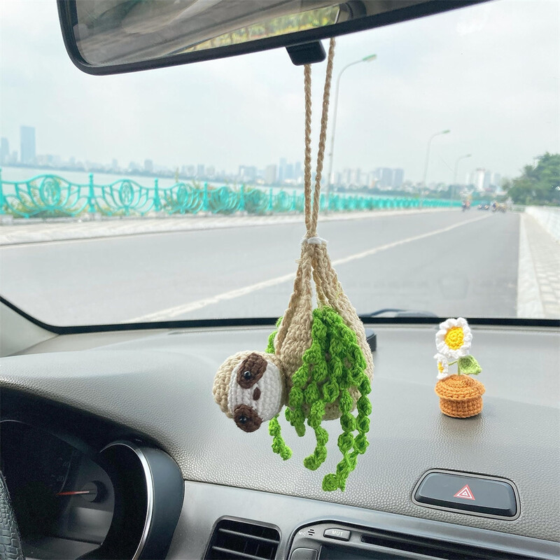 Automobilių pakabos Animacinis filmas Mielas tinginys Automobilis Tinginys Nertas Tinginys Automobilio laikiklis Galinio vaizdo veidrodėlis Ornamentas Automobilių vidaus apdaila