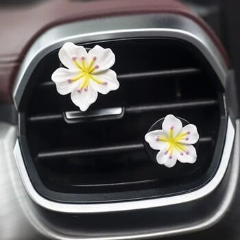 2бр. Daisy Car Air Outlet Клипс за парфюми Сладко мини цвете Ароматерапия Творческа декорация на интериора на автомобила Аксесоари за освежители