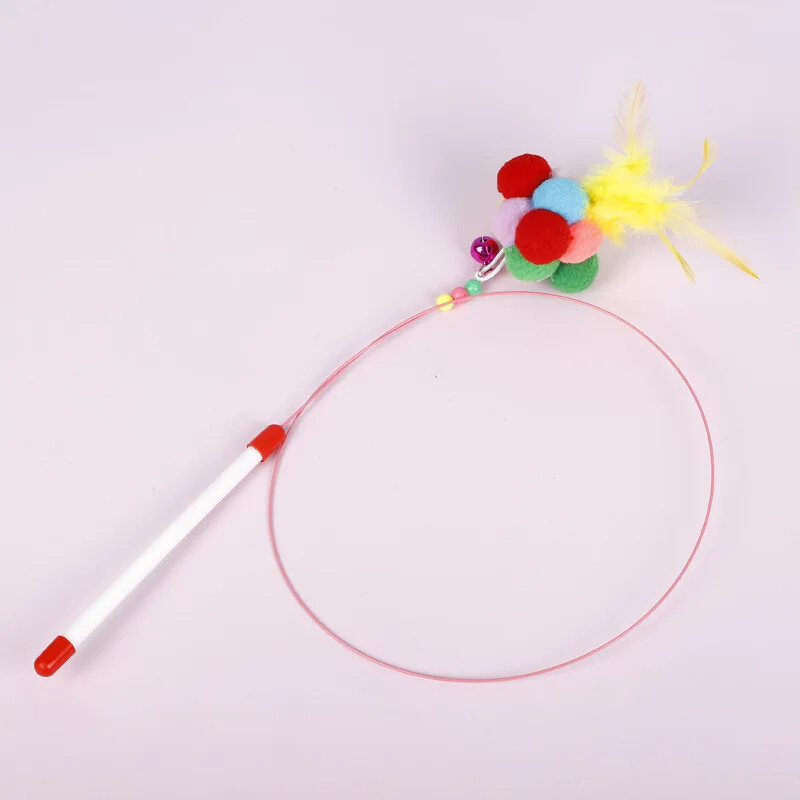 Žaislai naminiams gyvūnėliams Interaktyvūs kačių žaislai Juokingi imitaciniai plunksnų žuvys su varpeliu Žaislai, skirti kačiukui, žaidžiančiam erzinti lazdele, žaislas naminiams gyvūnėliams