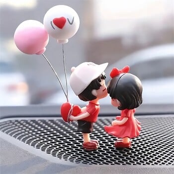 1 ζεύγος Car Cute Couple Decoration Διακόσμηση γραφείου σπιτιού Αξεσουάρ αυτοκινήτου Γυναικεία