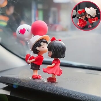 1 ζεύγος Car Cute Couple Decoration Διακόσμηση γραφείου σπιτιού Αξεσουάρ αυτοκινήτου Γυναικεία