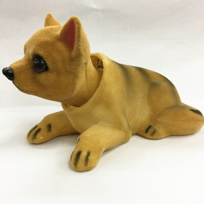 Automašīnas lelle haskijs bīgls St Bernard Shepherd galvas krata suņa dekorēšana Automašīnas interjera dekorēšana Jauki radoša dāvana galda rotājums