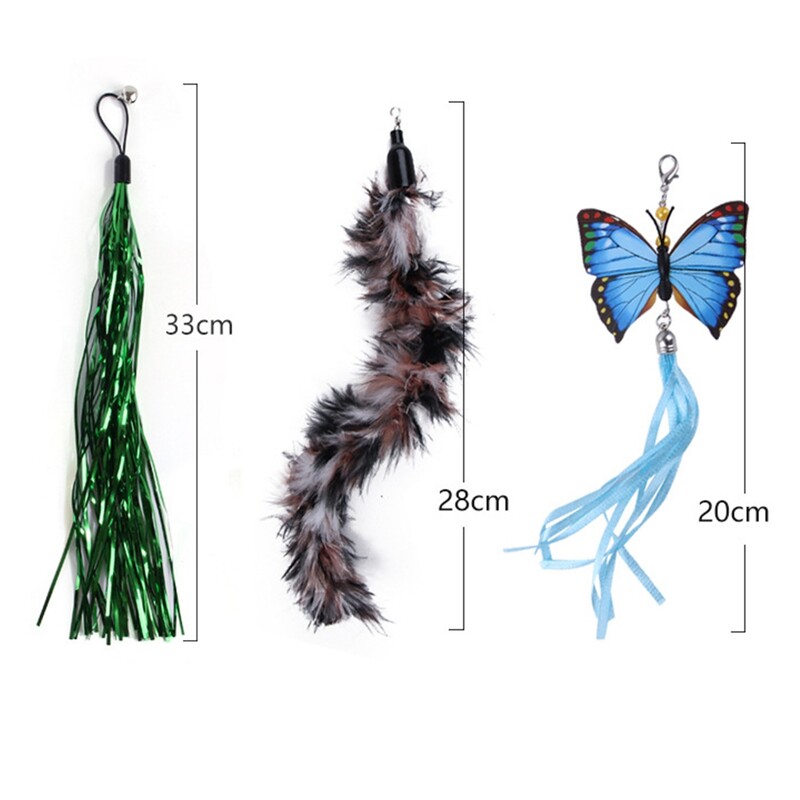 Kačių žvejybos lazdelė Ištraukiamas interaktyvus kačiuko erzinimo žaislas naminiams gyvūnėliams žuvies lazdelė Žuvies formos teleskopinė meškerė Kačių erzinimo žaislas