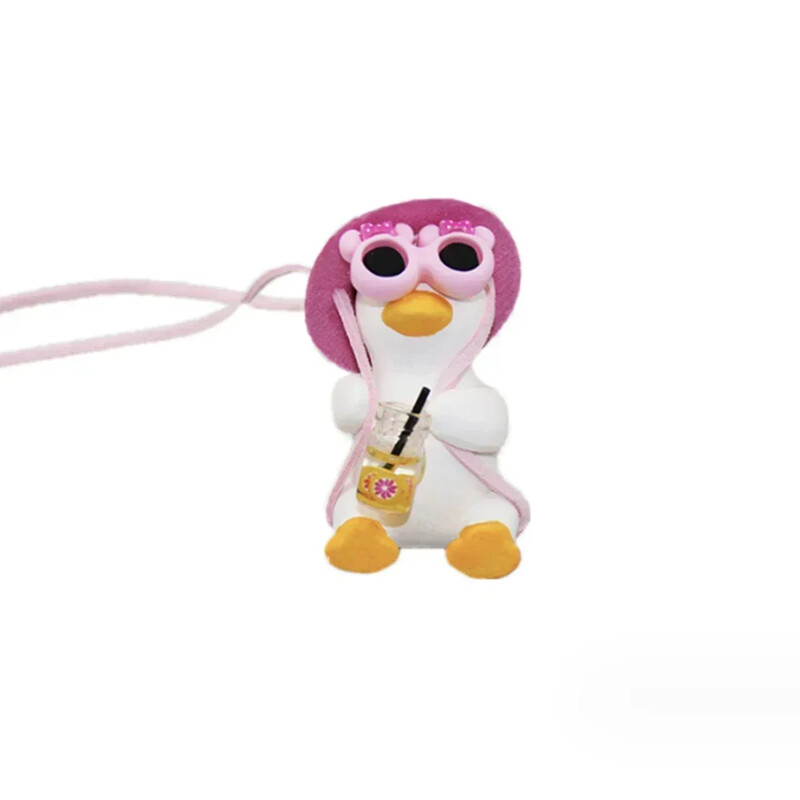 Accesorii mașini Parfum mașină Gips Drăguț Anime Leagăn Rață Pandantiv Oglindă retrovizoare Auto Ornamente Cadou de aniversare Decorare auto