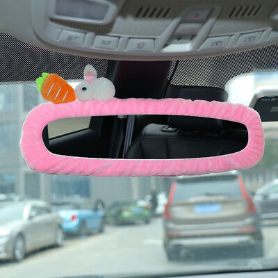 Adorabil iepure mașină oglindă retrovizoare capac drăguț creativ personaj coreean oglindă desene animate decor inversare femeie