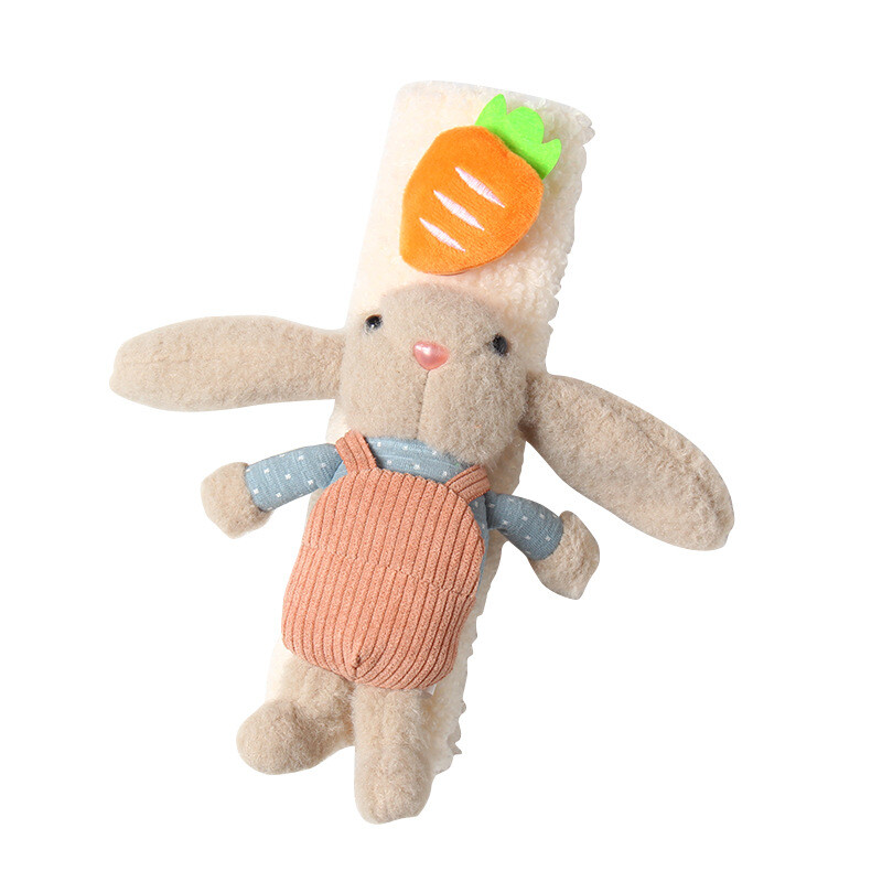 Drăguț Animal Iepure Tampoane pentru centura de siguranță pentru scaunul de mașină Tampă universală pentru cureaua de umăr Husă de pernă Protector pentru centură pentru mașină Husă pentru centură de siguranță