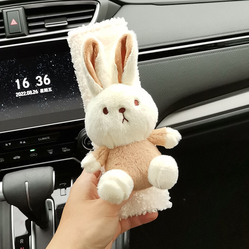 Drăguț Animal Iepure Tampoane pentru centura de siguranță pentru scaunul de mașină Tampă universală pentru cureaua de umăr Husă de pernă Protector pentru centură pentru mașină Husă pentru centură de siguranță