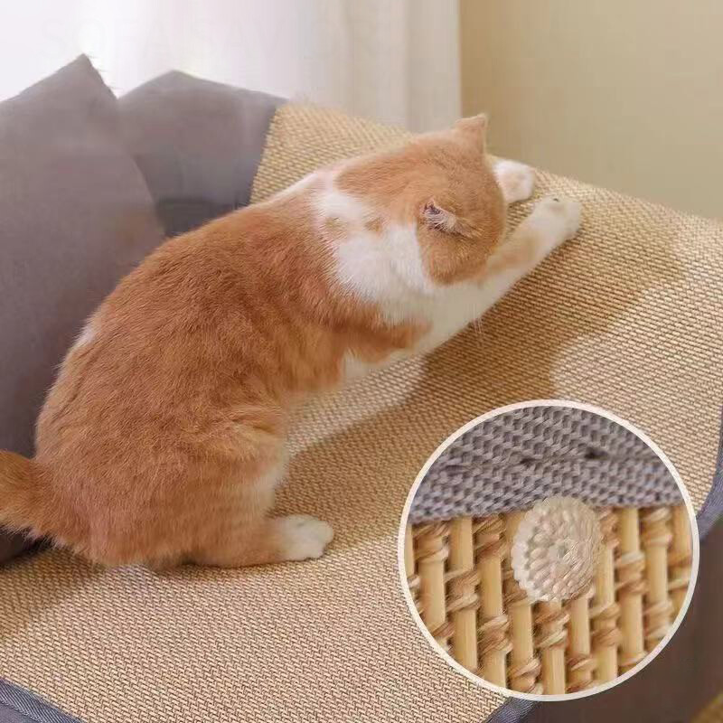 Dīvāna aizsardzība pret kaķu skrāpējumiem artefakts kaķēnu spīļu dzirnaviņas mājdzīvnieku dīvāngultas aizsargājošs spilvena pārvalks pret kodumiem kaķu skrāpējumu paliktnis