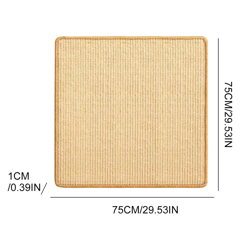 Kačių draskymo kilimėlis su lipniomis juostelėmis Sizalio audinys Kačių draskymo kilimėlis Kačių draskymo kilimėlis, apsaugantis sofą ir kilimus