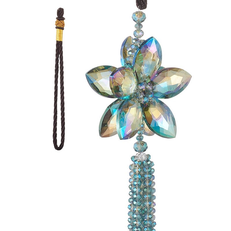 Accesorii pentru agățat pentru oglindă retrovizoare pentru mașină, cristal artificial, farmec, pandantive, ornamente, decorațiuni interioare auto norocoase